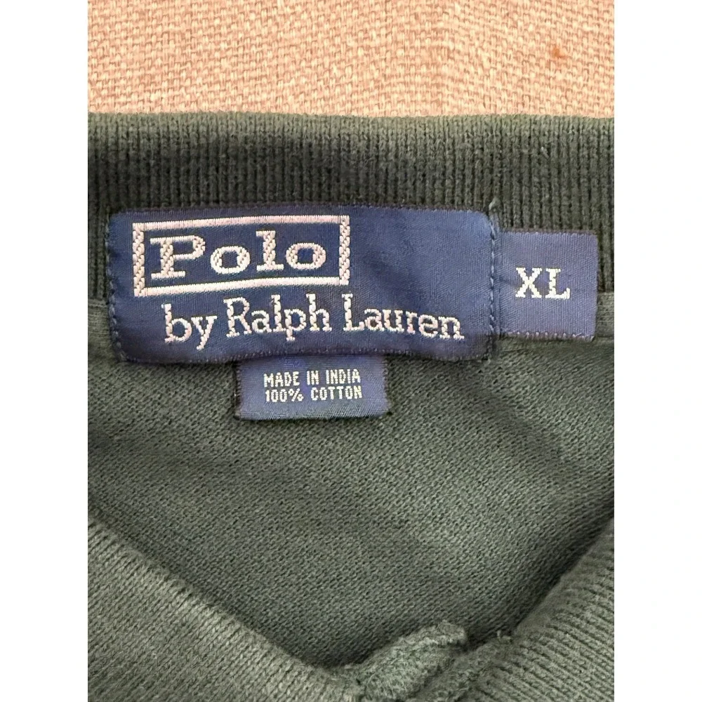 Polo Ralph Lauren Mens XL Hunter Green Short Sleeve Cotton Pique Polo Shirt